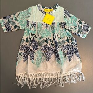 Roller Rabbit Girls Thao Seragina Tunic in Teal Size 2